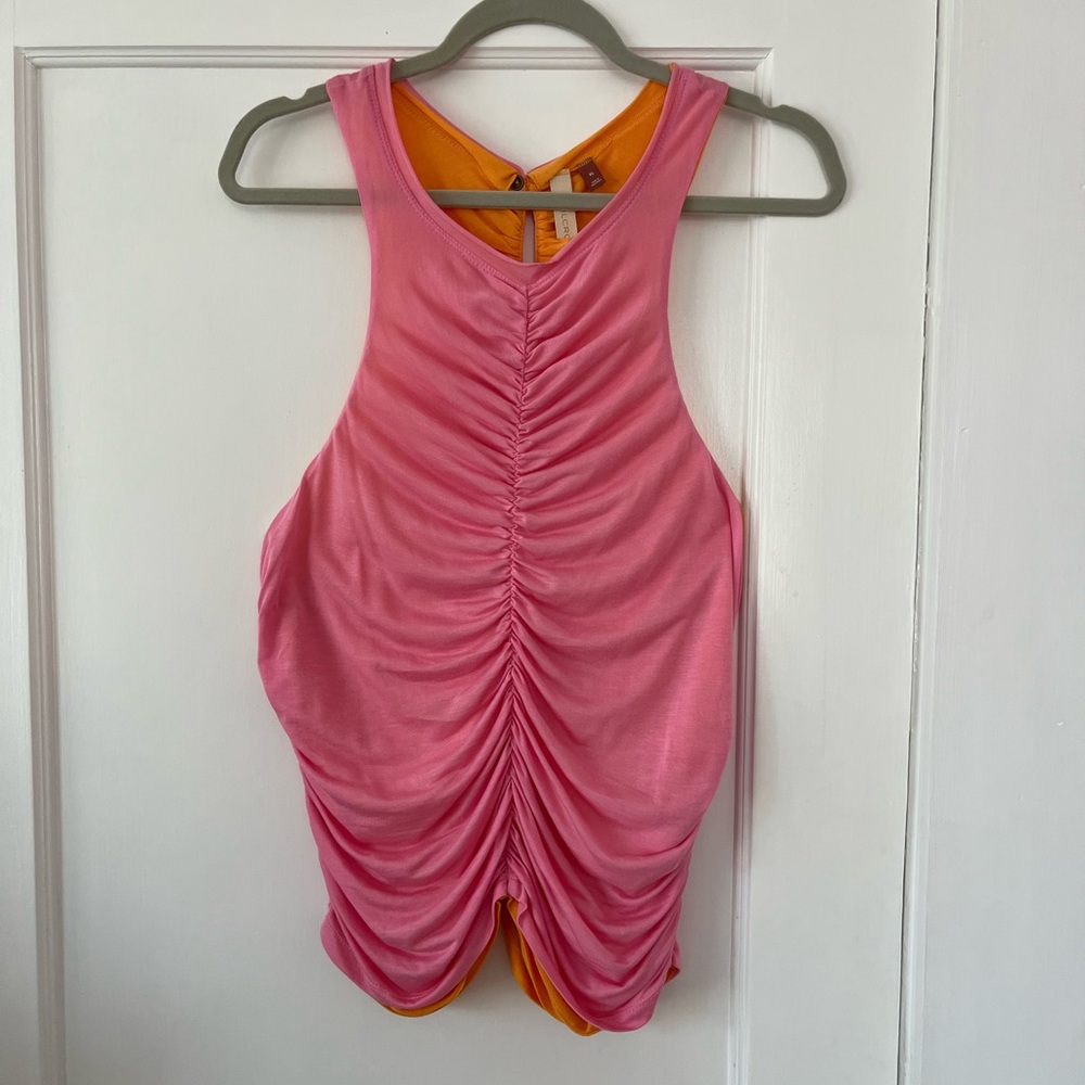 Anthropologie | Pilcro  Pink&Orange Reversible Tank